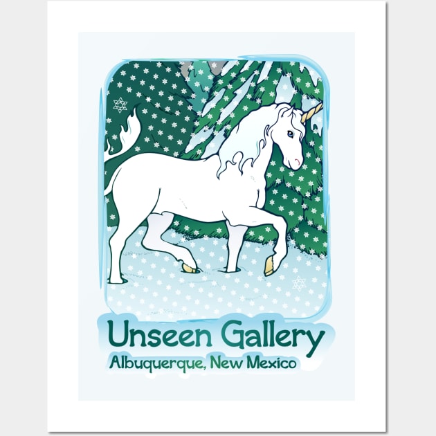 Winter Unicorn Wall Art by DarlaHallmark